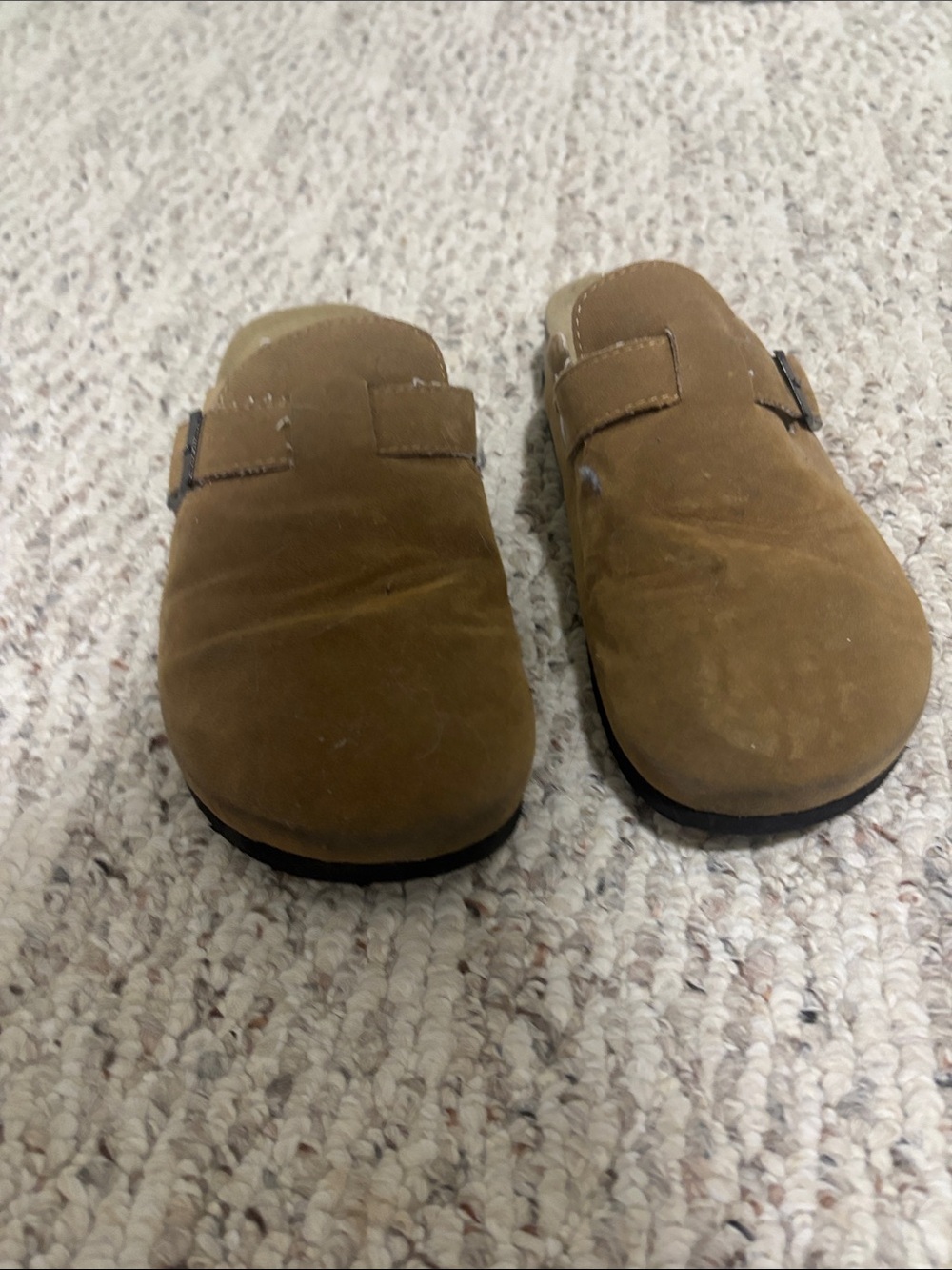 Amazon Women's Suede Slip-On Clog in Brown